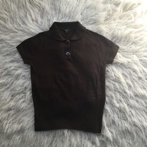 Tocca knit blouse, Peter Pan collar, size M